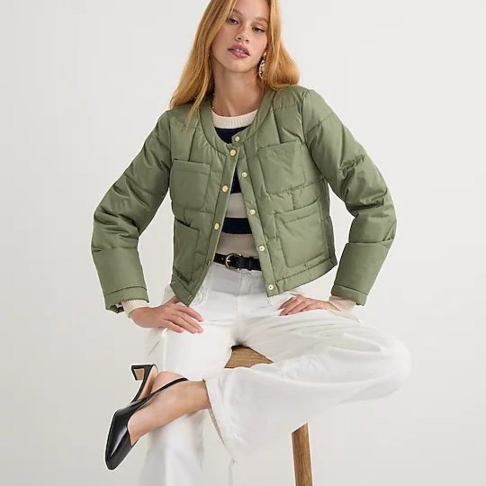 J Crew Quilted Louisa Puffer Jacket